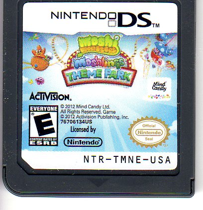 Nintendo DS:  Moshi Monsters Moshlings Theme park (used in good condition - no instructions or box. Game Only)