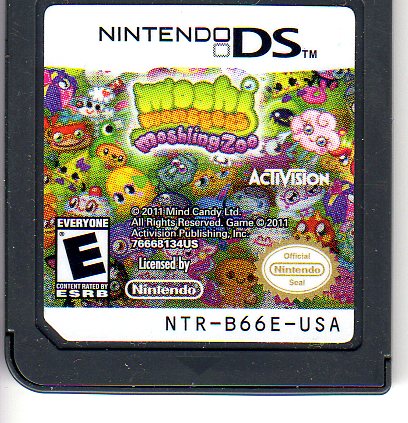 Nintendo DS: Moshi Monsters Mashing Zoo (used in good condition - no instructions or box. Game Only).