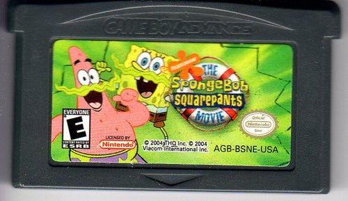 Game Boy Advance: The SpongeBob SquarePants Movie (Used in good condition - no box or instructions. Game Only).).